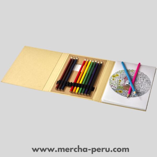 Libreta ecológica con 3 cuerpos con 12 colores