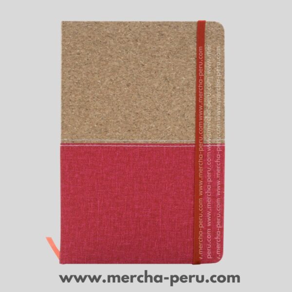 Libreta ecológica hecha con corcho y lino