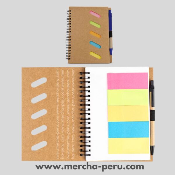 Libreta ecológica con separador de Post It